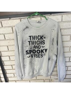 Port Authority Women's Grey and White Sweatshirt